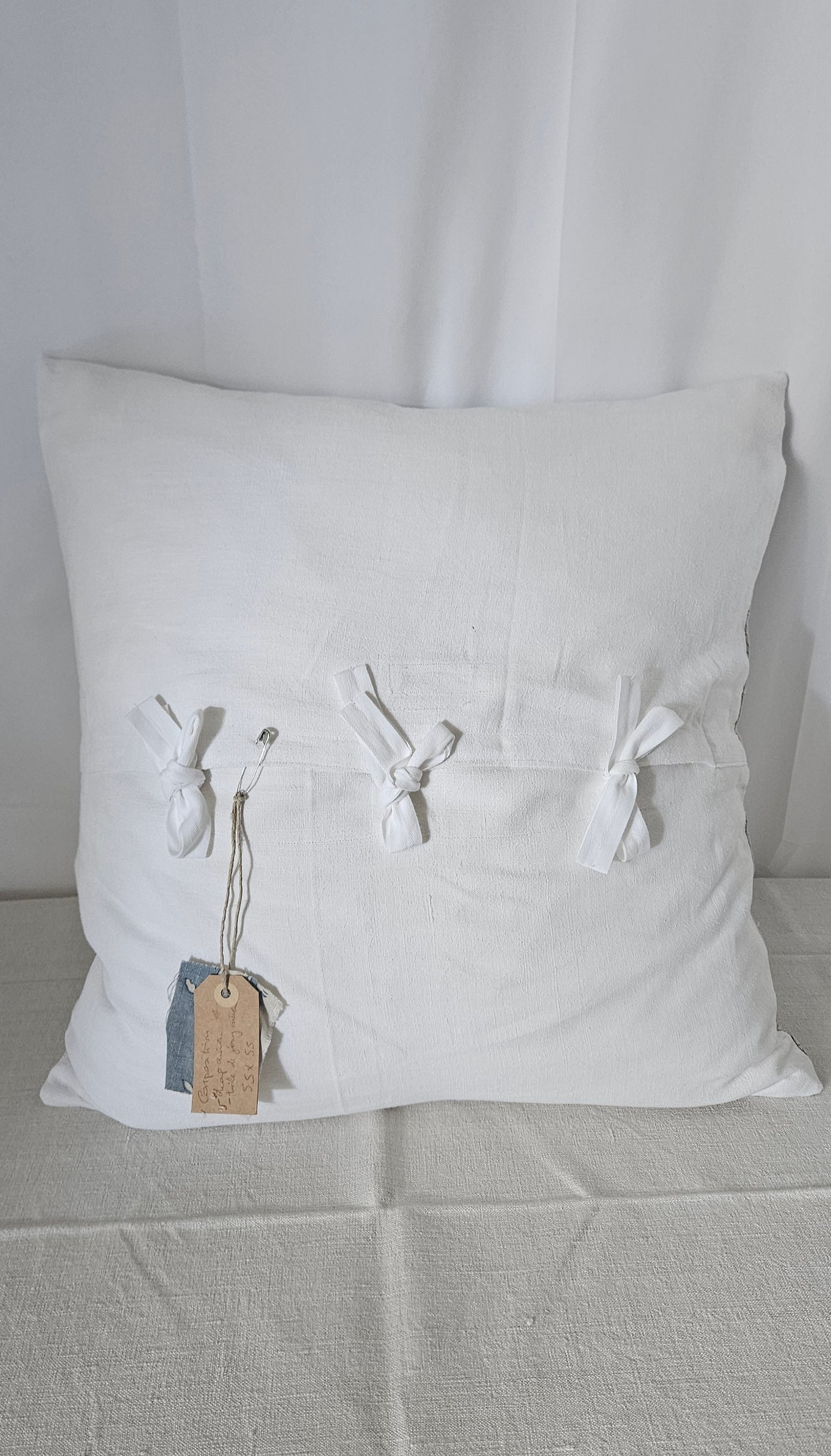 LOT DE 2 HOUSSES DE COUSSINS 55 X 55